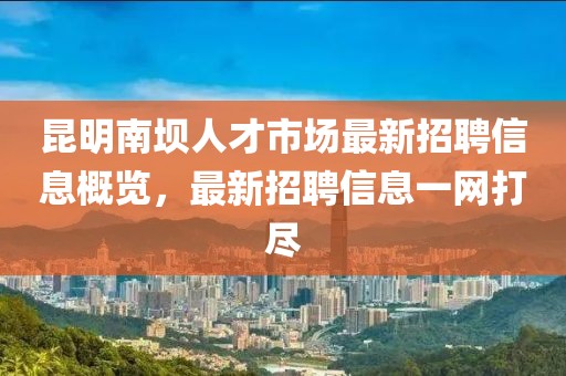昆明南壩人才市場最新招聘信息概覽，最新招聘信息一網(wǎng)打盡