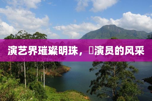 演藝界璀璨明珠，囍演員的風(fēng)采