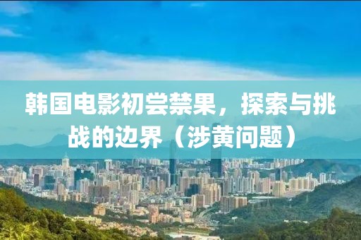 韓國電影初嘗禁果，探索與挑戰(zhàn)的邊界（涉黃問題）