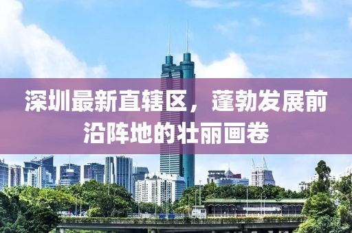 深圳最新直轄區(qū)，蓬勃發(fā)展前沿陣地的壯麗畫卷