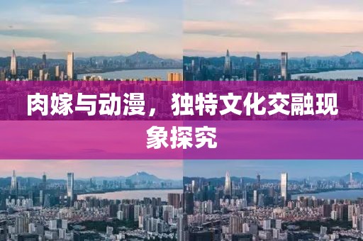 肉嫁與動漫，獨特文化交融現象探究