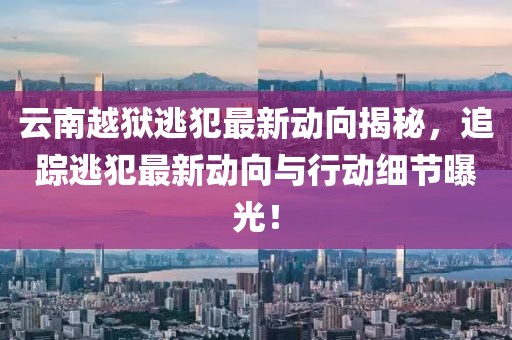 云南越獄逃犯最新動(dòng)向揭秘，追蹤逃犯最新動(dòng)向與行動(dòng)細(xì)節(jié)曝光！