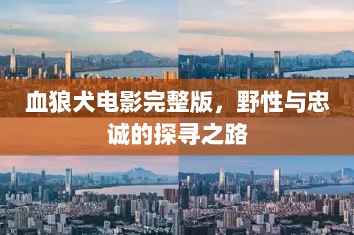 血狼犬電影完整版，野性與忠誠(chéng)的探尋之路
